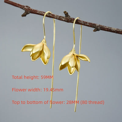 Simulation Flower S925 Sterling Silver Earring