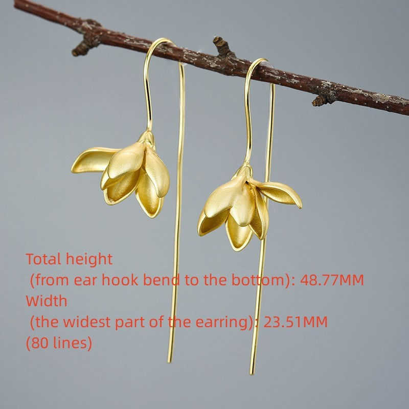 Simulation Flower S925 Sterling Silver Earring