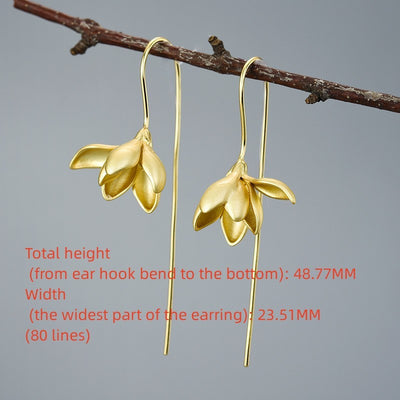 Simulation Flower S925 Sterling Silver Earring