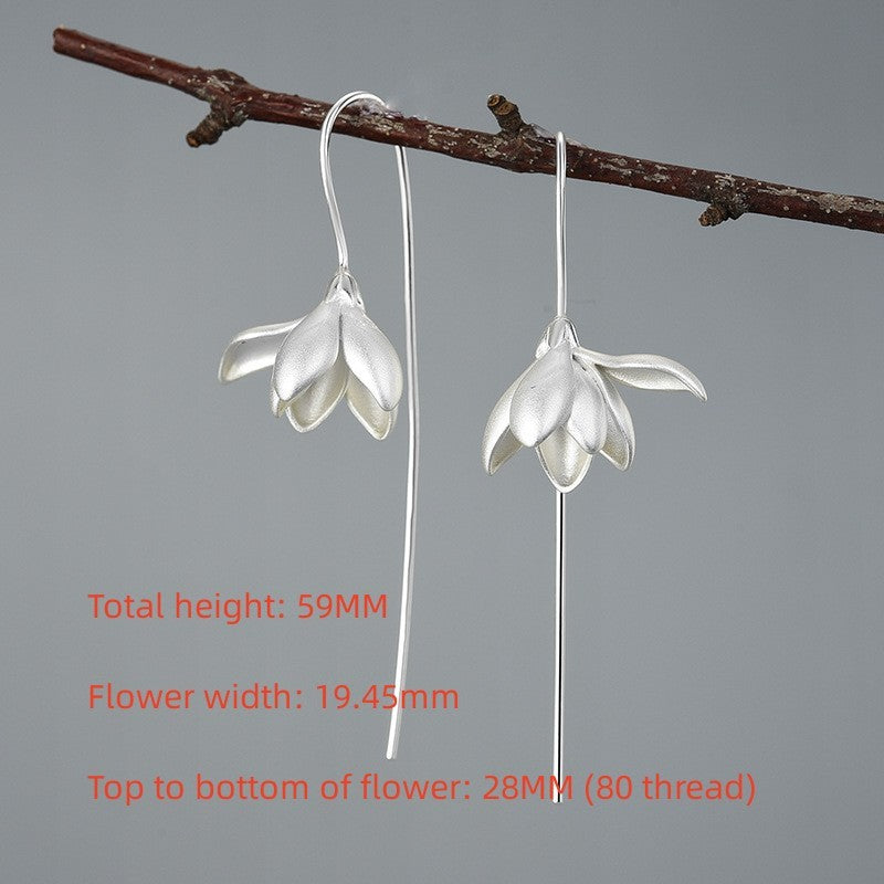 Simulation Flower S925 Sterling Silver Earring